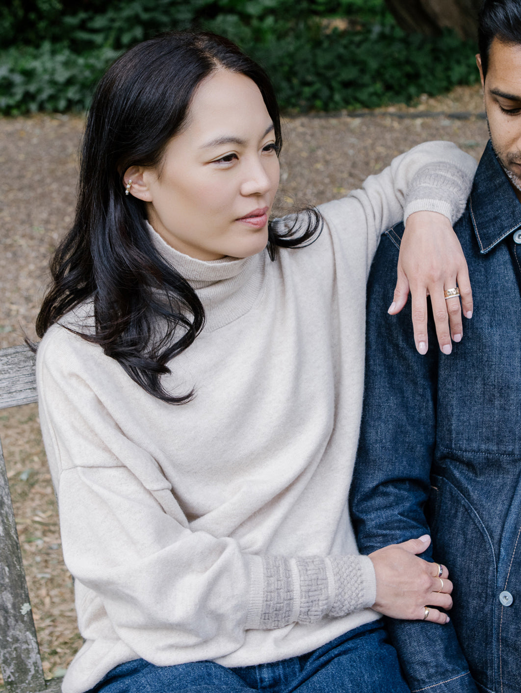 Dropped Shoulder Turtleneck