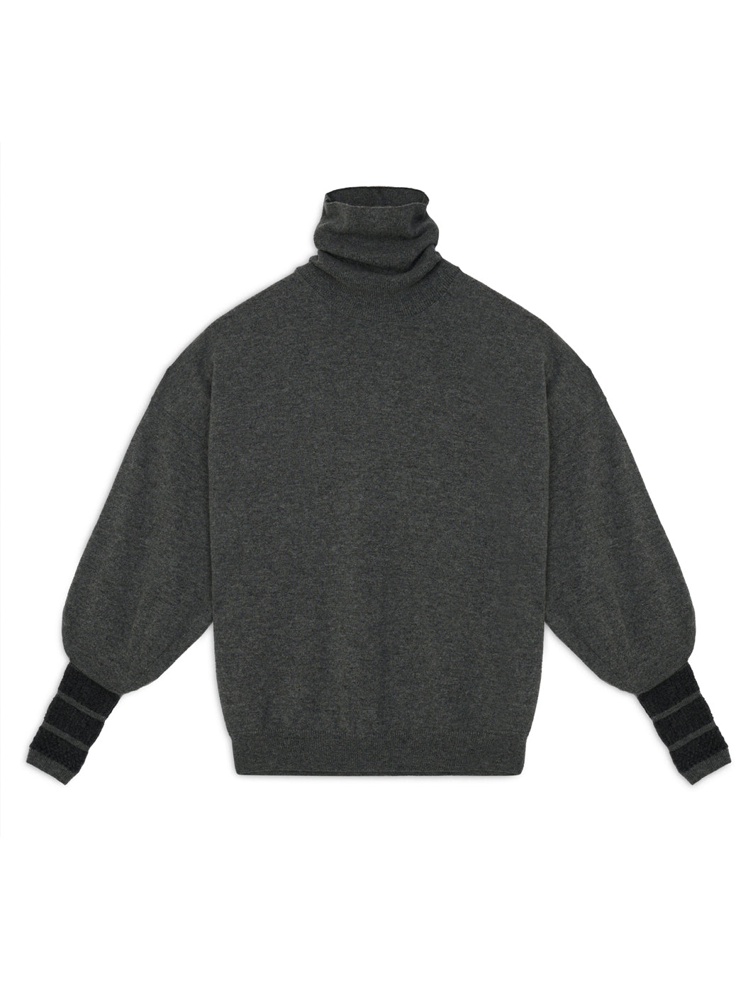 Dropped Shoulder Turtleneck